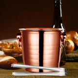 Maxbell Drinks Chiller Bucket Beverage Chilling Bucket 3L for Parties Bar Buffet Rose Aureate