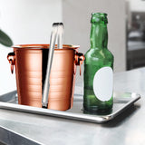 Maxbell Drinks Chiller Bucket Beverage Chilling Bucket 3L for Parties Bar Buffet Rose Aureate