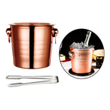 Maxbell Drinks Chiller Bucket Beverage Chilling Bucket 3L for Parties Bar Buffet Rose Aureate