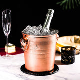 Maxbell Drinks Chiller Bucket Beverage Chilling Bucket 3L for Parties Bar Buffet Rose Aureate