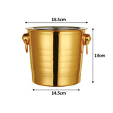 Maxbell Drinks Chiller Bucket Beverage Chilling Bucket 3L for Parties Bar Buffet Aureate