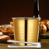 Maxbell Drinks Chiller Bucket Beverage Chilling Bucket 3L for Parties Bar Buffet Aureate