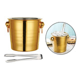 Maxbell Drinks Chiller Bucket Beverage Chilling Bucket 3L for Parties Bar Buffet Aureate