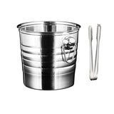 Maxbell Ice Bucket with Ice Clip with Carry Handle for Home Picnics for Party Home 5L