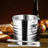 Maxbell Ice Bucket with Ice Clip with Carry Handle for Home Picnics for Party Home 5L