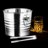 Maxbell Ice Bucket with Ice Clip with Carry Handle for Home Picnics for Party Home 7L