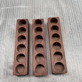 Maxbell Coffee Beans Storage Containers with Stand Party Decorations for Coffee Shop 6 Holes Walnut