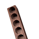 Maxbell Coffee Beans Storage Containers with Stand Party Decorations for Coffee Shop 6 Holes Walnut