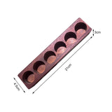 Maxbell Coffee Beans Storage Containers with Stand Party Decorations for Coffee Shop 6 Holes Rosewood