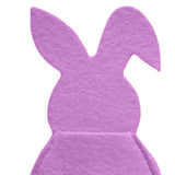 Maxbell 4x Easter Cutlery Bag Bunny Cutlery Holder Universal for Table Ornaments Pink
