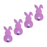 Maxbell 4x Easter Cutlery Bag Bunny Cutlery Holder Universal for Table Ornaments Pink