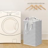 Maxbell Laundry Hamper with Easy Carry Handles Toys Clothes Organizer for Bedroom Gray