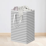 Maxbell Laundry Hamper with Easy Carry Handles Toys Clothes Organizer for Bedroom Gray