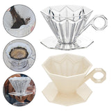 Maxbell Reusable Professional Drip Coffee Cone Strainer for Perfect Extraction Clear