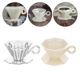 Maxbell Reusable Professional Drip Coffee Cone Strainer for Perfect Extraction Clear