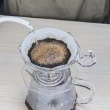 Maxbell Reusable Professional Drip Coffee Cone Strainer for Perfect Extraction Clear