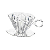 Maxbell Reusable Professional Drip Coffee Cone Strainer for Perfect Extraction Clear