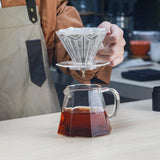 Maxbell Reusable Professional Drip Coffee Cone Strainer for Perfect Extraction Clear