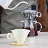 Maxbell Reusable Professional Drip Coffee Cone Strainer for Perfect Extraction Clear
