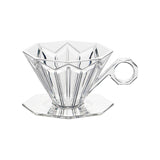 Maxbell Reusable Professional Drip Coffee Cone Strainer for Perfect Extraction Clear