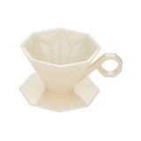 Maxbell Reusable Professional Drip Coffee Cone Strainer for Perfect Extraction Beige