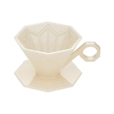 Maxbell Reusable Professional Drip Coffee Cone Strainer for Perfect Extraction Beige