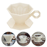 Maxbell Reusable Professional Drip Coffee Cone Strainer for Perfect Extraction Beige