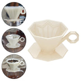 Maxbell Reusable Professional Drip Coffee Cone Strainer for Perfect Extraction Beige