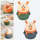 Maxbell Toothpick Box Cartoon deer Shape Portable for Restaurants Dining Table Gifts Green