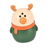 Maxbell Toothpick Box Cartoon deer Shape Portable for Restaurants Dining Table Gifts Green