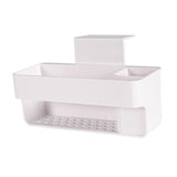 Maxbell Multipurpose Sink Organizer Rack with Suction Cup Brush Holder for Kitchen