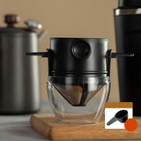 Maxbell Paperless Pour Over Coffee Maker Coffee Accessories for camping Black