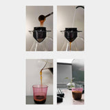Maxbell Paperless Pour Over Coffee Maker Coffee Accessories for camping Black