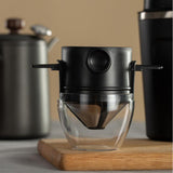 Maxbell Paperless Pour Over Coffee Maker Coffee Accessories for camping Black