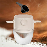 Maxbell Paperless Pour Over Coffee Maker Coffee Accessories for camping White