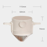 Maxbell Paperless Pour Over Coffee Maker Coffee Accessories for camping White