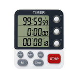 Maxbell Digital Timer Three Channels Experiment Reminder Simple for Cooking Baking