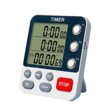 Maxbell Digital Timer Three Channels Experiment Reminder Simple for Cooking Baking
