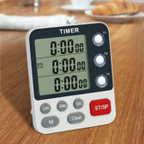 Maxbell Digital Timer Three Channels Experiment Reminder Simple for Cooking Baking