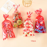 Maxbell 100x Candy Treat Bags with Ties Gift Packing for Party Favors Birthday
