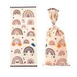 Maxbell 100 Pieces Candy Bag Pouch with Ties Treat Bags for Valentine Birthday Gift