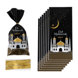 Maxbell 100Pcs Gift Bag Festival Accs DIY Craft Dustproof for Holiday Household Black