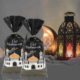 Maxbell 100Pcs Gift Bag Festival Accs DIY Craft Dustproof for Holiday Household Black