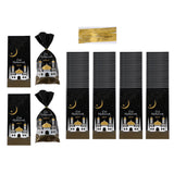 Maxbell 100Pcs Gift Bag Festival Accs DIY Craft Dustproof for Holiday Household Black