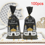 Maxbell 100Pcs Gift Bag Festival Accs DIY Craft Dustproof for Holiday Household Black
