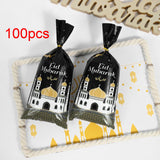 Maxbell 100Pcs Gift Bag Festival Accs DIY Craft Dustproof for Holiday Household Black