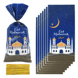 Maxbell 100Pcs Gift Bag Festival Accs DIY Craft Dustproof for Holiday Household Blue