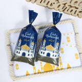 Maxbell 100Pcs Gift Bag Festival Accs DIY Craft Dustproof for Holiday Household Blue