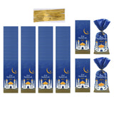 Maxbell 100Pcs Gift Bag Festival Accs DIY Craft Dustproof for Holiday Household Blue