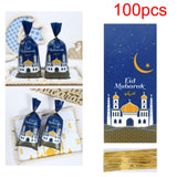 Maxbell 100Pcs Gift Bag Festival Accs DIY Craft Dustproof for Holiday Household Blue